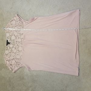 Rose colored Lacey tea with roughing in center